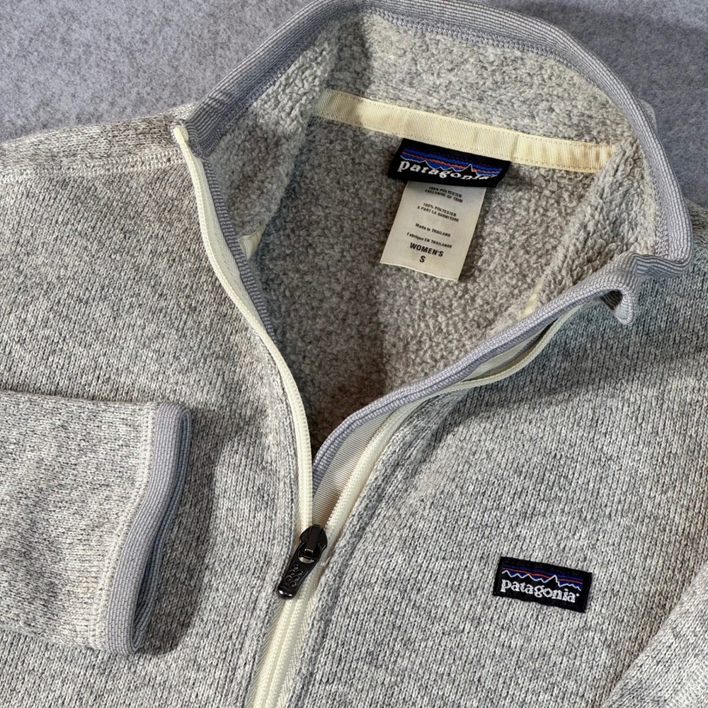 Patagonia Better Sweater Full Zip Fleece Jacket Gray Womens Small 25543